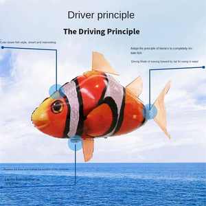 RC cá mập đồ chơi Fly Air Balloons chú hề cá Balloon Inflatable điều khiển từ xa trên không RC bay cá đồ chơi - Product Image 2