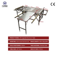 Scie à table horizontale pour le travail du bois WANJIA A4S, rail en aluminium 127*100 mm, système de collecte des poussières pour travaux de menuiserie sur site