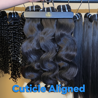 Extensions de cheveux humains indiens bruts, ondulés, non traités, cuticules alignées, qualité salon