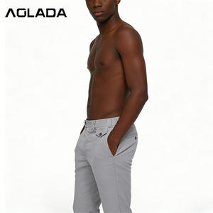 Neue Großhandels-Chinos für Herren: Leichte, hochwertige, dunkel gewaschene, gerade geschnittene Hose aus Baumwollmischung für formelle und legere Anlässe sowie Golf. - Product Image 2