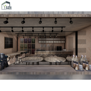 Bar <span class=keywords><strong>Ristorante</strong></span> Container su Due Piani per Esterni 20FT 40FT Caffetteria Container Unica con Ampia Finestra - Product Image 2