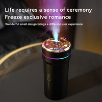Humidificateur évaporatif pour voiture, diffuseur, projection de ciel étoilé bicolore, purificateur d'air, aromathérapie, barre d'oxygène, ultra-silencieux