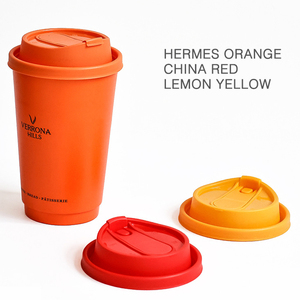 Venta al por mayor PP inyección 90mm calibre colorido rojo verde púrpura naranja desechable grado alimenticio café PP leche té taza <span class=keywords><strong>tapa</strong></span> - Product Image 4
