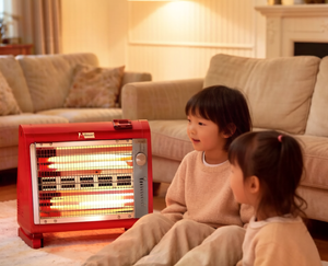 Chauffage au quartz pour usage domestique QH-160B 1600W 4 lampes, interrupteur de sécurité anti-renversement, boîtier froid au toucher, pour personnes âgées et enfants - Product Image 3