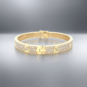 Bracelet jonc à vis en argent sterling 925 avec diamant CVD cultivé en laboratoire 5-6 carats EF VVS VS, bijoux de luxe de créateur - Product Image 6