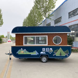 Remolque de Comida Móvil para Pizza, Camión de Comida, Remolques de Comida para Concesiones de Crepas, Camioneta de Café, Remolque de Comida Portátil para Catering - Product Image 2