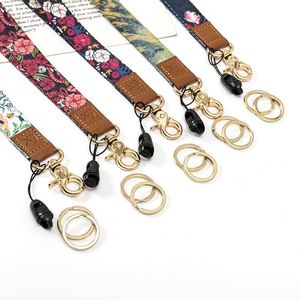 Custom <b>Polyester</b> <b>Lanyards</b> Short Leather Keychain <b>Lanyards</b> Phone <b>Lanyards</b> for Decoration - Product Image 2