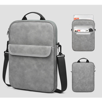 Nouveauté : Sacoche d'affaires en cuir PU de qualité supérieure, antichoc, bandoulière, pour ordinateur portable 11 et 13 pouces, avec compartiment pour tablette