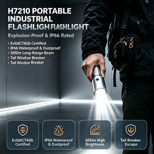 WOSEN Ex Ib IIC T4 Gb National Certification Explosion Proof LED Torch For Chemical Plant Oil Station Mining Powerful Flashlight - Product Image 2