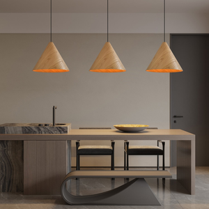 <span class=keywords><strong>Savia</strong></span> Modern E27 Lámpara colgante de madera maciza para el hogar Restaurante Bar Café Iluminación - Product Image 4