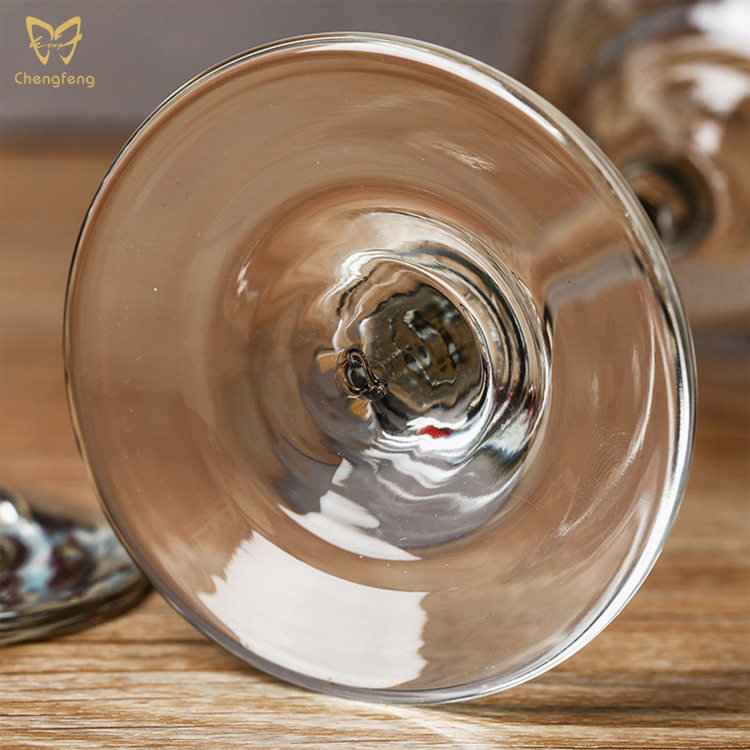 Bordeaux Hotel Restaurant Red Wine Glass - Chengfeng CF-W0267 Lead-Free Crystal Glass | 550ml Hand B