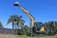 XE80U-excavadora hidráulica de 8 toneladas con pulgar hidráulico, a la venta, para El país