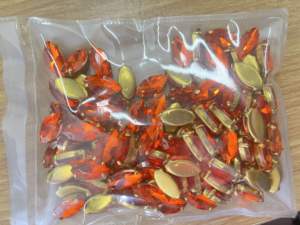 Chanceux Super épais pas doux griffe en laiton griffe réglage 3 grammes par pièce fantaisie Point dos cristal Rivoli 10mm 12mm 14mm pour <span class=keywords><strong>bijou</strong></span> - Product Image 5