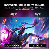 Monitores LCD 2K 4K de 27 Pulgadas para Juegos, Pantalla Gamer de 100Hz, Monitor de Juegos para PC de 180Hz