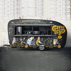 Remolque de Cocina Móvil al por Mayor de Fábrica con Barra Curva Impermeable, Equipo para Snacks y Perritos Calientes, Diseño Personalizable - Product Image 3