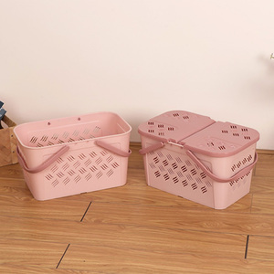 <span class=keywords><strong>Panier</strong></span> en plastique de marché de fruits de jouet de bain de cuisine <span class=keywords><strong>avec</strong></span> le stockage de fil d'organisateur de <span class=keywords><strong>couvercle</strong></span> - Product Image 3