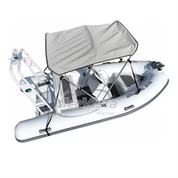 Article populaire : Bateau semi-rigide en aluminium abordable avec revêtement en PVC pour la pêche et les loisirs en famille