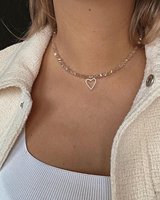 Collares de Cuentas de Cristal de Vidrio Impermeables Estilo Bohemio para Verano, con Colgante de Corazón, Gargantillas para Mujer, Joyería al por Mayor