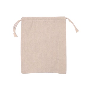 Sac à cordon personnalisé en coton et lin recyclable, emballage cadeau pour bijoux, rangement doux et réutilisable pour chaussettes et chaussures, marque NIEN - Product Image 4