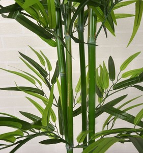 Customized Green <strong>Bamboo</strong> Poles Plastic Leaves <strong>Artificial</strong> <strong>Plants</strong> for Garden Outdoor Indoor Decoration - Product Image 5