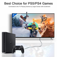 Câble HDMI SYONG 6,6 pieds (2 m) 4K60Hz HDR tressé HDMI 2.0, 18 Gbps haute vitesse avec Ethernet/ARC, ARC, 4K HDTV Moniteur Streaming Media