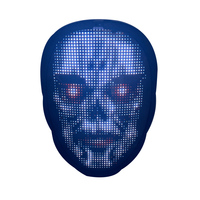 Masques faciaux à led clignotants, masques de fête, masque facial