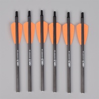 Flèches de tir à l'arc en carbone pur R9 de 7,5 pouces personnalisées en gros pour la chasse et le tir à l'arc