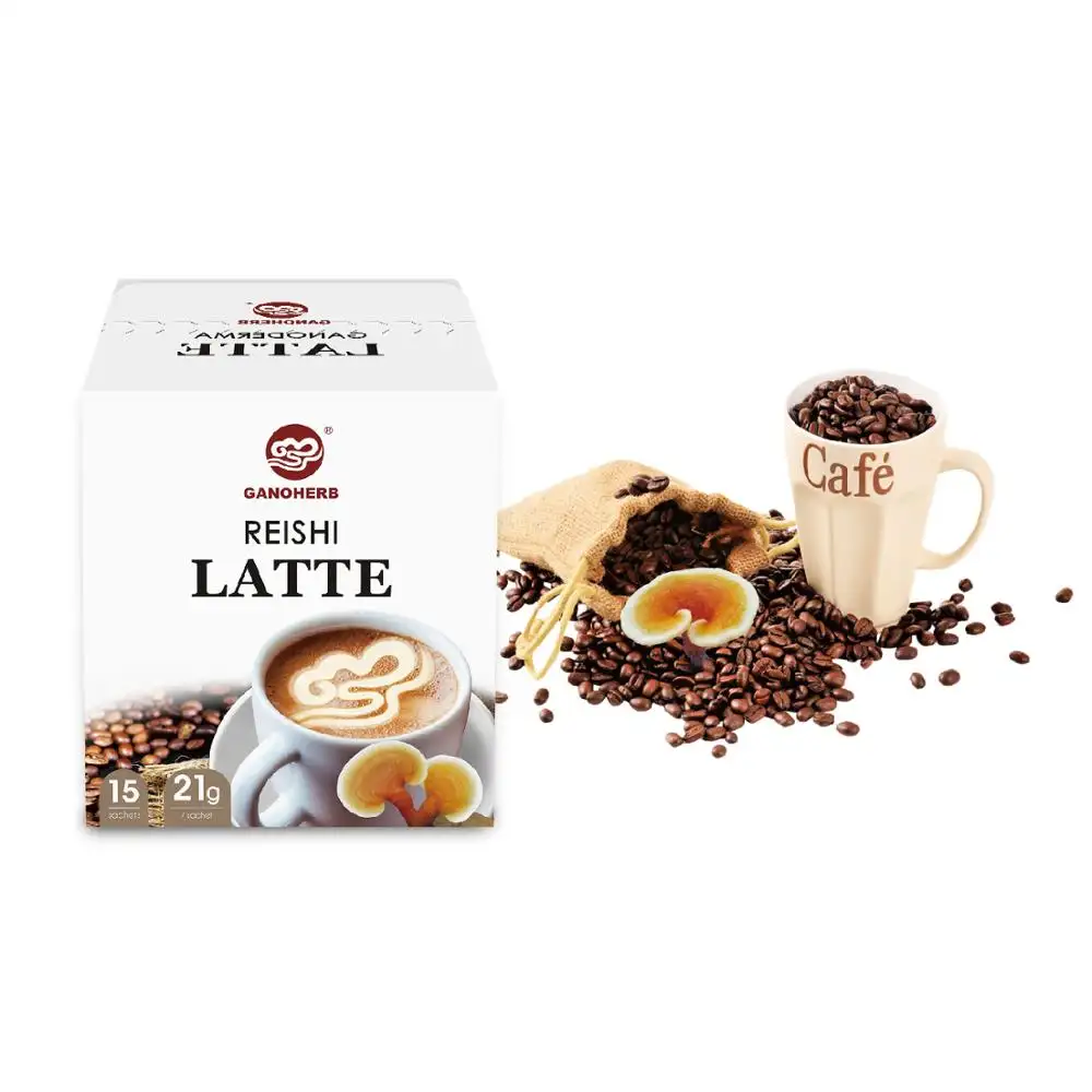 Malaysia Latte Organic Coffee with High Quality Reishi Ganoderma Coffee with ganoderma extract