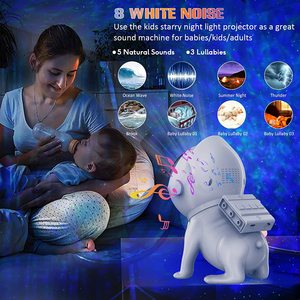 Chien de l'espace galaxie <span class=keywords><strong>Astro</strong></span> Lights Lampe d'astronaute <span class=keywords><strong>Projecteur</strong></span> étoilé <span class=keywords><strong>Projecteur</strong></span> de lumière de galaxie de nuit Spaceman avec haut-parleur stéréo intégré - Product Image 2