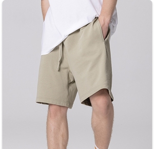 Shorts Bermuda Homme <span class=keywords><strong>Halliday</strong></span> en Coton Respirant Taille Mi-Haute avec Cordon de Serrage, Logos Personnalisables, Idéal Été, Gym, Course à Pied, Anti-Plis - Product Image 6