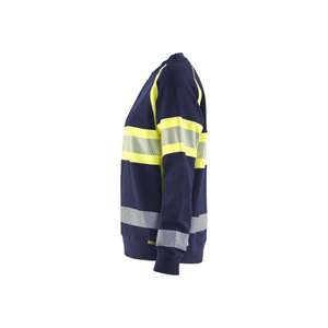 BLAKLADER - 340911588933XL Sudadera Hi-Vis Mujer Azul marino/Amarillo-EAN 7330509856215 ROPA DE TRABAJO DE LA HI-VIS - Product Image 4