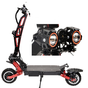 สกู๊ตเตอร์จีนเร็ว รุ่น PLUS-D11-2 มอเตอร์คู่ 60V พับได้ ยางใหญ่ สำหรับผู้ใหญ่ พร้อมไฟข้าง ขายดี PLUS-D11-2 สกู๊ตเตอร์จีน PLUS-D11-2 P - Product Image 4