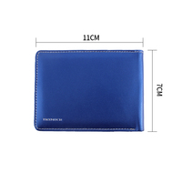 Portefeuille pliable multifonction pour homme de luxe, 9 emplacements pour cartes, porte-cartes de crédit et de carte d'identité, sans fermeture, motif uni