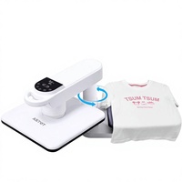 Machine d'impression par transfert thermique entièrement automatique à poste unique AST&T, modèle AP8, pour vêtements personnalisés, presse à chaud pour perles, garantie 1 an