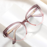 MS 97691 2023 Nuevas Gafas Ópticas Anti-Luz Azul con Armazón Grande para Mujer, TR90+CP, Diseño Colorido de Moda, Logotipo Personalizado al por Mayor
