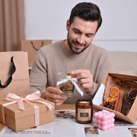 Lot de bougies parfumées de luxe en cire de soja et diffuseurs à bâtonnets, marque privée, pour Noël et la Saint-Valentin 2026