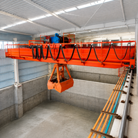 Grue à pelle de 63 tonnes à double poutre pour la récupération de ferraille en usine sidérurgique