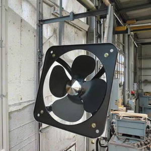 10 pouces noir 220V fonte carré mural ventilateur d'extraction à <span class=keywords><strong>flux</strong></span> axial couvercle à maille unique 1350 tr/min systèmes de <span class=keywords><strong>ventilation</strong></span> à basse vitesse - Product Image 1