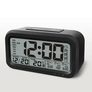 Jam Alarm LCD Digital untuk Anak, Menunda, Baru