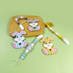 Clip de cadena de chupete de silicona sin BPA, juguete de dentición para bebé, soporte de chupete de fruta bonita, Clip de mordedor de silicona ficticio - Product Image 5