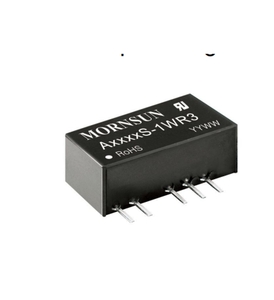 Mornsun-Convertidor de DC-DC, convertidor de voltaje de entrada fija, salida Dual aislada y no regulada, 5V, 5V, 1W, A0505S-1WR3 - Product Image 2