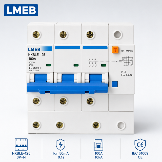 Small Overload Short Circuit Protection AC DZ47 NXB-63 Circuit Breaker 3PC40 Air Switch, MCB Plastic Material