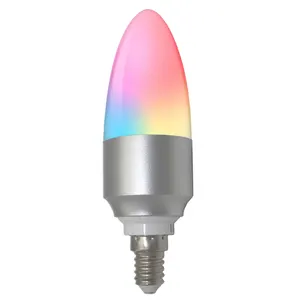 designer couleur ampoule Suppliers-Nouvellement Conception wifi ampoule couleur 5.5W E14 AC85V-250V contrôle wifi ampoule intelligente wifi