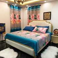 Lot de 8 pièces de literie avec rideaux, drap-housse imprimé, drap plat et taies d'oreiller pour chambre à coucher, textile de maison