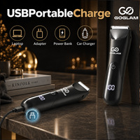 Tondeuse à poils pour animaux de compagnie, nouvelle génération, en acier inoxydable, étanche, rechargeable par USB, avec écran LED numérique