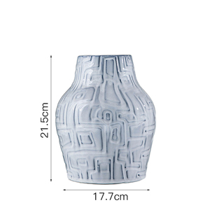 Jarrones de cerámica modernos de estilo nórdico, artículos para el hogar texturizados, decoración decorativa para bodas al aire libre, jarrón de porcelana - Product Image 2