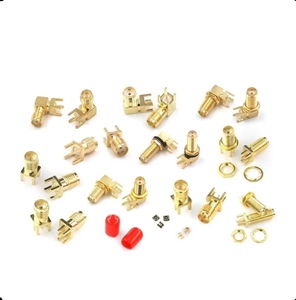 Nhà Máy SMA nữ <span class=keywords><strong>Jack</strong></span> Nam cắm góc bên phải 90 độ PCB bảng điều chỉnh mặt bích RF nối adapter adapter kết nối đồng trục (RF) - Product Image 4