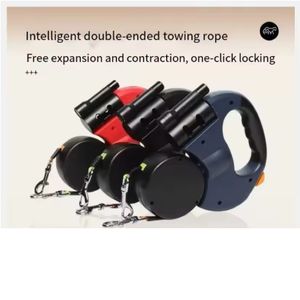 Guinzaglio per Cani Due in Uno Automatico a Doppia Testa con Catena Estensibile per Tirare e Contenere il Cane - Product Image 3