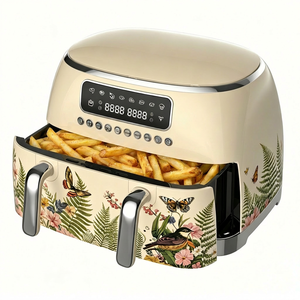 Nuova Friggitrice ad Aria da 10L con Doppio Cestello, Stile Retrò, Senza Olio, per Uso Familiare in Cucina - Product Image 5