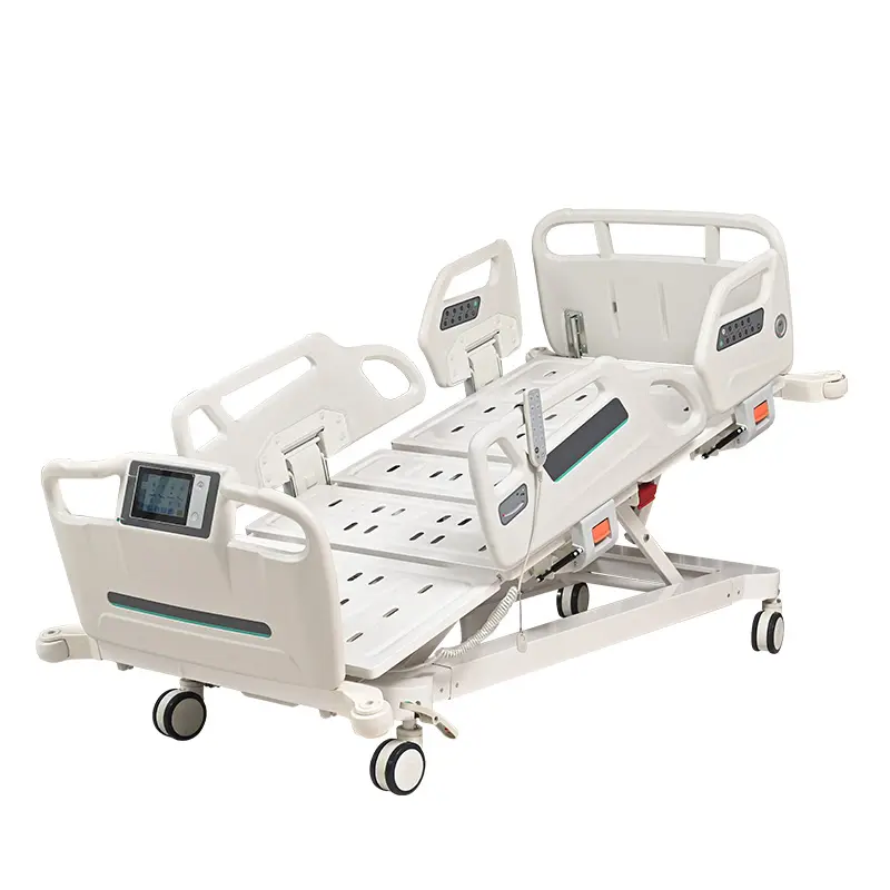 Cama médica multifuncional ajustable más vendida, cama de hospital eléctrica de 5 funciones para pacientes de sala privada